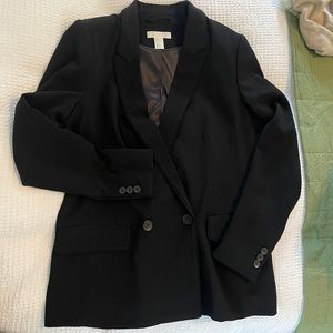 Black Double Breasted Blazer NWOT